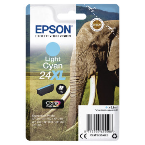 C13T24354012 Epson C13T24354012 24XL Bright Cyan Ink Cartridge 500 pages 10ml C13T24354012 Epson C13T24354012 24XL Bright Cyan Ink Cartridge 500 pages 10ml