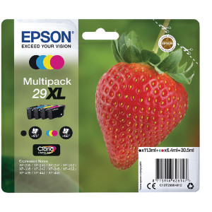 C13T29964012 Epson C13T29964010 29XL Multipack 4 Ink Cartridges High Capacity Strawberry C13T29964012 Epson C13T29964010 29XL Multipack 4 Ink Cartridges High Capacity Strawberry