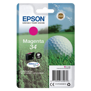 C13T34634010 Epson C13T34634010 34 Magenta Ink Cartridge 300 pages 4ml C13T34634010 Epson C13T34634010 34 Magenta Ink Cartridge 300 pages 4ml