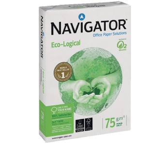 PPR35516 Navigator Eco-Logical A4 Paper 75gm 500 Sheets NAVA475 PPR35516 Navigator Eco-Logical A4 Paper 75gm 500 Sheets NAVA475