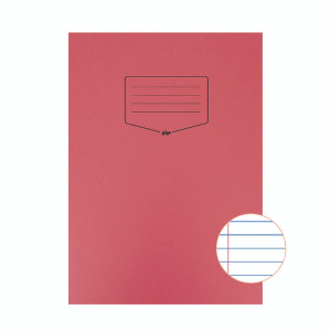 SV43570 Silvine Tough Shell Exercise Book Ruled A4 Red Pack 25 EX142 SV43570 Silvine Tough Shell Exercise Book Ruled A4 Red Pack 25 EX142