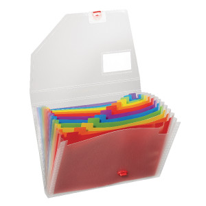 SK21725 Snopake Rainbow Expanding Organiser A4 15768 SK21725 Snopake Rainbow Expanding Organiser A4 15768