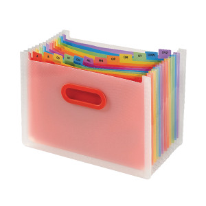 SK21909 Snopake Rainbow 13 Part Desk Expander A4 15809 SK21909 Snopake Rainbow 13 Part Desk Expander A4 15809