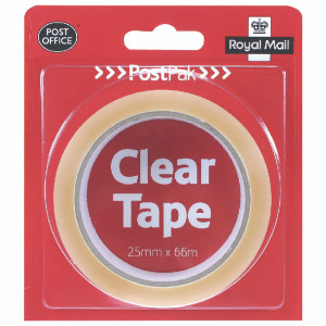 UB35910 Postpak Clear Stickytape 66m Pack 24 502183935910 UB35910 Postpak Clear Stickytape 66m Pack 24 502183935910