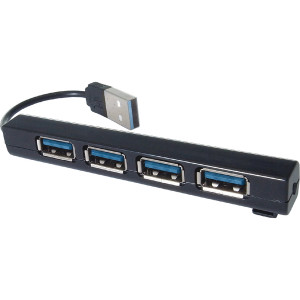 GR40153 Connekt Gear USB V3 4 Port Cable Hub Bus Power ed 25-0058