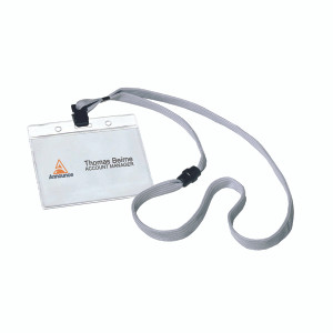 PV00674 Announce Name Badge Textile Necklace Pack 10 PV00674