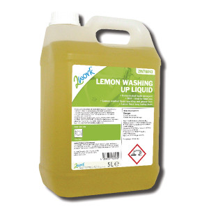 2W76013 2Work Washing Up Liquid Lemon 5 Litre 401 2W76013 2Work Washing Up Liquid Lemon 5 Litre 401