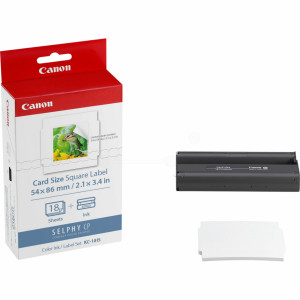 7429B001 Canon 7429B001 KC-18 IS Colour Ink Paper Pack 54 x 86mm 18 Sheets 7429B001 Canon 7429B001 KC-18 IS Colour Ink Paper Pack 54 x 86mm 18 Sheets