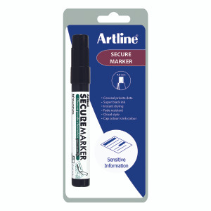 AR02521 Artline Secure Redacting Marker Black EKSC4-C1