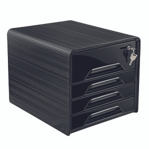 CEP01336 CEP Smoove Secure 4 Drawer Module with Lock Black 7-311S Black CEP01336 CEP Smoove Secure 4 Drawer Module with Lock Black 7-311S Black
