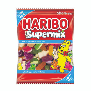HB95398 Haribo Supermix Share Size Bag 140g Pack 12 727730 HB95398 Haribo Supermix Share Size Bag 140g Pack 12 727730