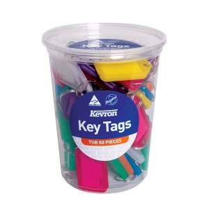SP00668 Kevron Standard Key Tags Assorted Pack 50 ID5TUB50ASST SP00668 Kevron Standard Key Tags Assorted Pack 50 ID5TUB50ASST