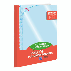 JD43208 Oxford Punched Pocket Pad 60 Pocket A4 400129426