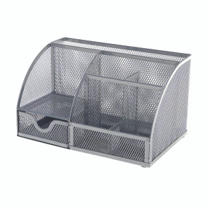 KF17302 Q-Connect Curved Desktop Organiser Silver KF17302 KF17302 Q-Connect Curved Desktop Organiser Silver KF17302