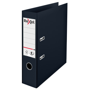 RX58011 Rexel Choices 75mm Lever Arch File Polypropylene A4 Black 2115501 RX58011 Rexel Choices 75mm Lever Arch File Polypropylene A4 Black 2115501