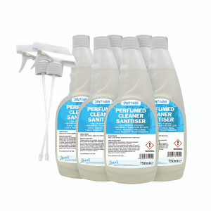 2W07254 2Work Perfumed Spray Wipe Sanitiser 750ml Pack 6 211SVW 2W07254 2Work Perfumed Spray Wipe Sanitiser 750ml Pack 6 211SVW