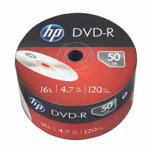 HP69303 HP DVD-R 16X 4 7GB Wrap Pack 50 69303