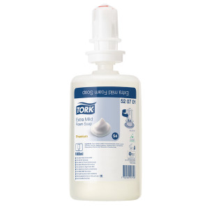 SCA50754 Tork Extra Mild Foam Hand Soap S4 Refill 1 Litre Pack 6 520701 SCA50754 Tork Extra Mild Foam Hand Soap S4 Refill 1 Litre Pack 6 520701