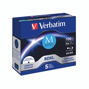 VM43834 Verbatim M-Disc BD-R XL 100GB 4x Pack 5 43834 VM43834 Verbatim M-Disc BD-R XL 100GB 4x Pack 5 43834