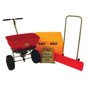 WE29236 Winter Car Park Kit 200 litre grit bin snow plough snow pusher 385077 WE29236 Winter Car Park Kit 200 litre grit bin snow plough snow pusher 385077