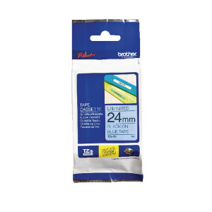 BA68653 Brother P-Touch Tape 24mm Black on Blue TZE551 BA68653 Brother P-Touch Tape 24mm Black on Blue TZE551