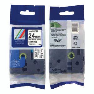 BA76686 Brother TZe-SE5 Labelling Tape 24mm Black on White TZESE5 BA76686 Brother TZe-SE5 Labelling Tape 24mm Black on White TZESE5