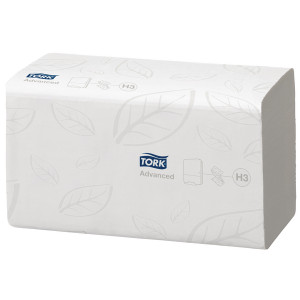 SCA56936 Tork Singlefold Hand Towel H3 Flushable White 250 Sheets Pack 15 290190 SCA56936 Tork Singlefold Hand Towel H3 Flushable White 250 Sheets Pack 15 290190
