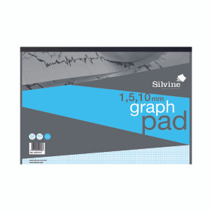 SV01826 Silvine Graph Pad 1 5 10mm 50 Sheets A3 A3GP1510 SV01826 Silvine Graph Pad 1 5 10mm 50 Sheets A3 A3GP1510