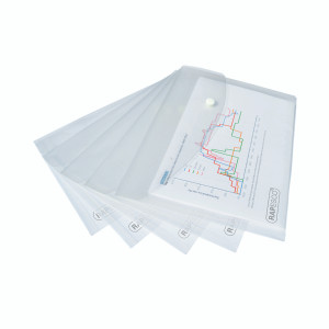 HT01716 Rapesco Popper Wallet A5 Clear Pack 5 1588 HT01716 Rapesco Popper Wallet A5 Clear Pack 5 1588
