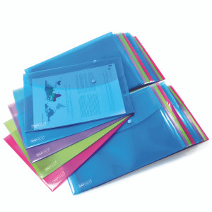 HT01583 Rapesco Foolscap Popper Wallet Bright Pack 20 1494 HT01583 Rapesco Foolscap Popper Wallet Bright Pack 20 1494