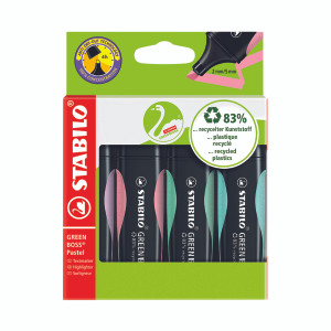 SS56422 Stabilo Green Boss Highlighter Assorted Pastel Pack 4 1523155 SS56422 Stabilo Green Boss Highlighter Assorted Pastel Pack 4 1523155