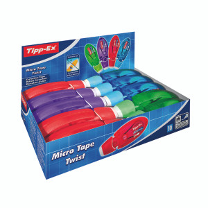 TX12005 Tippex Micro Twist Correct Tape Pack 10 8706151 TX12005 Tippex Micro Twist Correct Tape Pack 10 8706151