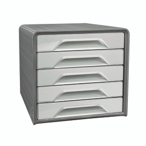 CEP01537 Smoove by CEP Recycled 5 Drawer Desktop Module Grey 1071116361 CEP01537 Smoove by CEP Recycled 5 Drawer Desktop Module Grey 1071116361