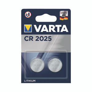 VR74642 Varta CR2025 Lithium Coin Cell Battery Pack 2 06025101402 VR74642 Varta CR2025 Lithium Coin Cell Battery Pack 2 06025101402