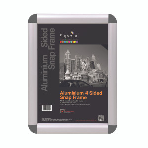 UP30229 Stewart Superior Snap Frame A4 Grey ROUNDGREYA4 UP30229 Stewart Superior Snap Frame A4 Grey ROUNDGREYA4