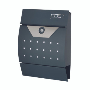 PN00698 Phoenix Estilo Front Loading Letter Box Graphite MB0122KA