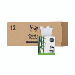 CPD67862 Cheeky Panda Facial Tissues Cube 56 Sheets Pack 12 1103040 CPD67862 Cheeky Panda Facial Tissues Cube 56 Sheets Pack 12 1103040