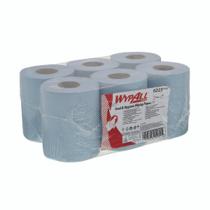 KC05159 WypAll L10 Food Hygiene Centrefeed Paper Rolls 1-Ply 6 Rolls 430 Wipes Blue Pack 2580 6223 KC05159 WypAll L10 Food Hygiene Centrefeed Paper Rolls 1-Ply 6 Rolls 430 Wipes Blue Pack 2580 6223