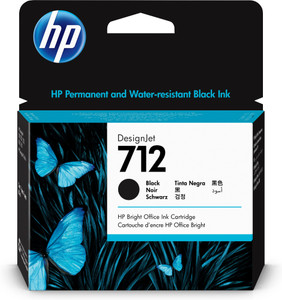 HP 3ED71A 712 Black Ink Cartridge, 80ml HP 3ED71A 712 Black Ink Cartridge, 80ml