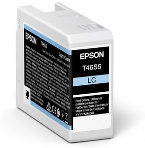 Epson C13T46S500 T46S5 Light Cyan Ink Cartridge, 25ml