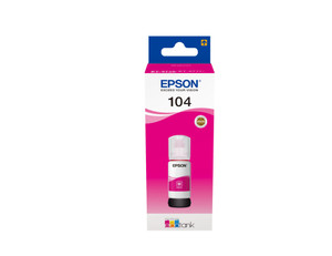 Epson C13T00P340 104 Magenta Ink Bottle, 7.5K pages, 65ml Epson C13T00P340 104 Magenta Ink Bottle, 7.5K pages, 65ml