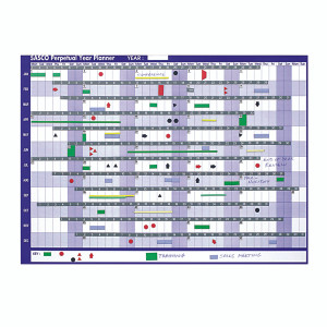 SA08632 Sasco Magnetic Perpetual Year Planner 2400001