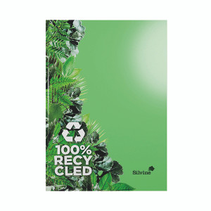 Silvine Premium Recycled Casebound Notebook Lined 120 Pages A4 R107 Silvine Premium Recycled Casebound Notebook Lined 120 Pages A4 R107