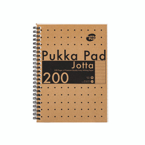 Pukka Pad Kraft Jotta Notebook A5 (Pack of 3) 9567-KRA Pukka Pad Kraft Jotta Notebook A5 (Pack of 3) 9567-KRA