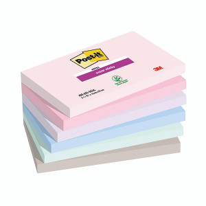 Post-it Super Sticky Soulful 76x127mm 90 Sheet (Pack of 6) 7100259202 Post-it Super Sticky Soulful 76x127mm 90 Sheet (Pack of 6) 7100259202
