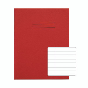 Rhino Exercise Book 8mm Ruled 80 Pages 9x7 Red (Pack of 100) VC46631