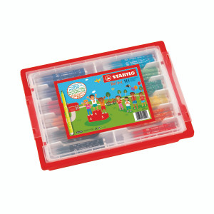 Stabilo Trio A-Z Felt Tip Colour Pens Class Pack Gratnell Tray Assorted (Pack of 144) F378/144-04 Stabilo Trio A-Z Felt Tip Colour Pens Class Pack Gratnell Tray Assorted (Pack of 144) F378/144-04