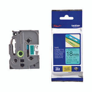 Brother TZe P-Touch Labelling Tape 18mm x 8m Black on Green TZE741 Brother TZe P-Touch Labelling Tape 18mm x 8m Black on Green TZE741