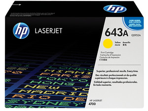 HP 643A Yellow Toner Cartridge HP 643A Yellow Toner Cartridge