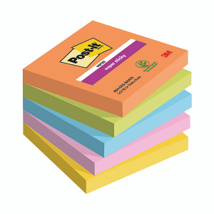 Post-it Super Sticky Notes Boost 76x76mm 90 Sheet (Pack of 5) 7100258933 Post-it Super Sticky Notes Boost 76x76mm 90 Sheet (Pack of 5) 7100258933